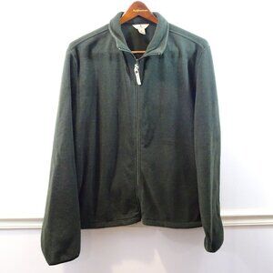 Woolrich Fleece Full Zip Jacket Dark Green Size XL